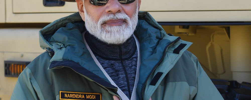 PM at the celebration of Diwali with Armed Forces, in Kargil on October 24, 2022.