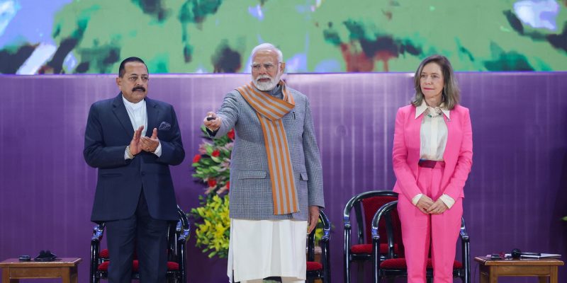 PM launches Mission Mausam with the goal of making Weather-ready and Climate-smart nation at Bharat Mandapam, in New Delhi on January 14, 2025.