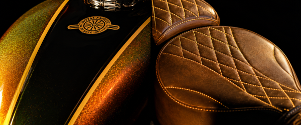 Royal Enfield Gold Flake Detail